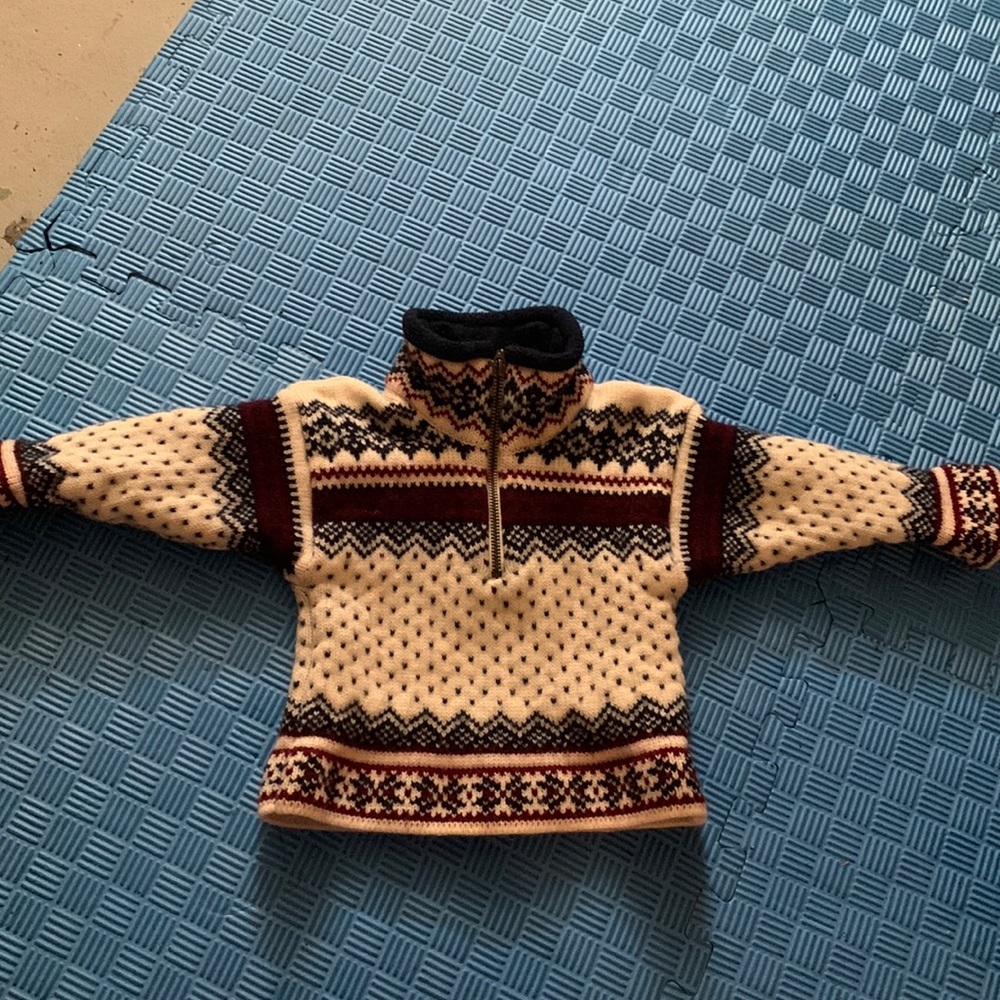 Boys 2T Wool winter Natural Style European Sweater (size 90 see size charts)